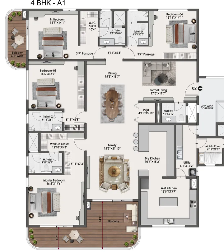 4 BHK